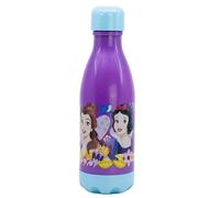 Botella de agua infantil reutilizable de plástico libre de BPA de 560 ml de Princesas - Disney