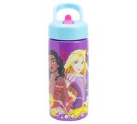 Botella de agua deportiva con pajita y asa incorporada de 410 ml de Princesas - Disney