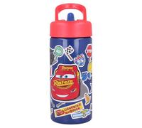Stor Botella de agua deportiva con pajita y asa incorporada de 410 ml de Cars - Disney