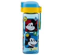 Botella reutilizable infantil con sistema antigoteo y asa para transportar con capacidad de 550 ml de Mickey Mouse