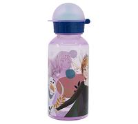 Botella de agua reutilizable infantil de plástico con tapa y capacidad de 370 ml de Frozen