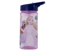 Stor S.L. Botella de agua reutilizable Square – 510 ml con pajita integrada – Frozen