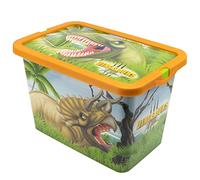 Stor Caja de almacenaje con Cierre de Click de 7 litros de Dinosaurios