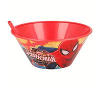 Stor Cuenco Pajita 500 ML. Spiderman Red Webs