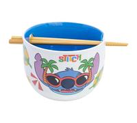 Cuenco de cerámica para ramen con palillos en caja de regalo Stitch