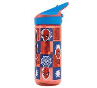 Stor S.L. Botella de agua infantil reutilizable de tritán Spider-Man Midnight Flyer 620 ml Premium