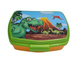 Stor - Fiambrera de Dinosaurios - Fiambrera para Niños Dibujos T-Rex - Sandwichera Almuerzo y Merienda para Colegio - 1 Compartimento 18x5x13 CM