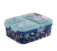 Stor Fiambrera Infantil Frozen con 4 Compartimentos 1944ml - Sandwichera Multiple XL Libre de BPA para Niños y Niñas - Lonchera Escolar con Cierre Seguridad