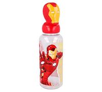 Stor Iron Man Collage 3D Figurita Botella, 560 ml Capacidad