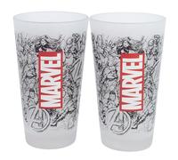 Stor Juego de 2 Vasos de Agua de Cristal de 490 ml de Marvel