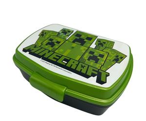 Stor - Minecraft Sandwichera Infantil - Fiambrera Rectangular - Lonchera Portátil para Almuerzo, Comida o Merienda -18x5x13 CM