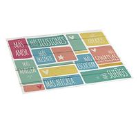 Stor Planet Alfombra vinílica Estampada Frases, Alfombra Texto Divertido, PVC reciclable, Antideslizante,Tablas, 45 x 75 x 0,35 cm