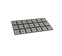 Stor Planet Alfombra vinílica Estampada Hidráulica Negra, PVC reciclable, Antideslizante, 50x110cm