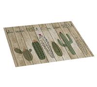 Stor Planet Alfombra Vinilo Estampada Frases, Alfombra Texto Divertido, PVC reciclable, Antideslizante, Cactus 45 x 75 x 0,35 cm