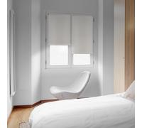 STOR PLANET | Estor Enrollable sin Taladrar Opaco, Estor Ajustable a Ventana, Estores Opacos de Fácil Instalación en Ventanas Oscilobatientes, Pared y Techo | Marfil 45x180cm