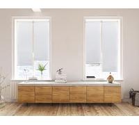 STOR PLANET | Estor Enrollable sin Taladrar Traslúcido, Estor Ajustable a Ventana, Estores Traslúcidos de Fácil Instalación en Ventanas Oscilobatientes, Pared y Techo | Blanco 45x180cm