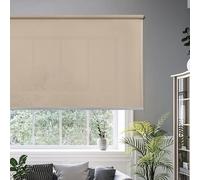 STOR PLANET | Estor Enrollable Translúcido Calm, Acabados Metálicos Premium, Persianas Enrollables Interior para Ventanas y Puertas. Estores de Cocina, salón, Dormitorio | Camel, 80x250cm