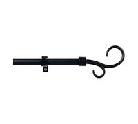 STOR PLANET Kit Barra Cortina BACULO Extensible DE 110 A 200cm Negro Marca
