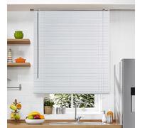STOR PLANET | Persianas Venecianas de PVC Veneto, Cortinas con Lamas, Persianas de Interior para Ventanas y Puertas, Cortinas de Cocina, Baño, Domitorio… | Blanco, 150x160cm