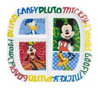 Stor Plato Infantil Mickey Mouse con 3 Compartimentos, Plástico 772ml sin BPA, Apto Microondas, Vajilla Niños Bebés