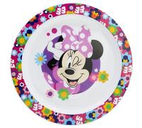 Stor Plato Infantil Minnie Mouse de Plástico 938ml - Apto Microondas, Libre de BPA, Diseño Ergonómico para Niños
