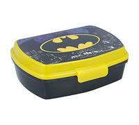 Stor Sandwichera Infantil Batman 1333ml - Fiambrera Rectangular de Plástico Resistente - Portameriendas Decorado para Colegio y Excursiones
