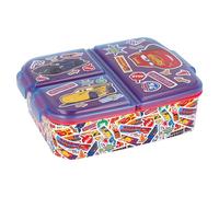 Stor Sandwichera Infantil Cars con 3 Compartimentos 2156ml - Fiambrera Escolar Resistente para Niños