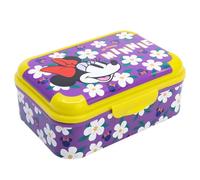 Stor Sandwichera Infantil Minnie Mouse de Plástico Resistente 1423ml - Fiambrera con Decoración en Tapa Libre de BPA para Colegio y Excursiones