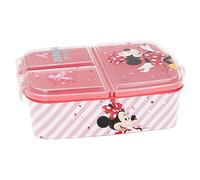 Fiambrera infantil múltiple con 3 compartimentos de Minnie Mouse