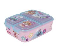 Stor SANDWICHERA MULTIPLE PAW PATROL GIRL | 3 compartimentos, cierre seguro, sin BPA - licencia oficial Paw Patrol Skye y Everest