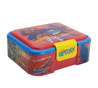 Robuesta fiambrera infantil múltiple con 3 compartimentos de Spiderman