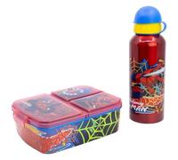 Stor SET 2 PCS (BOTELLA ALUMINIO Y SANDWICHERA MULTIPLE) SPIDERMAN