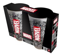 Stor Juego de 2 Vasos de Agua de Cristal de 490 ml de Marvel