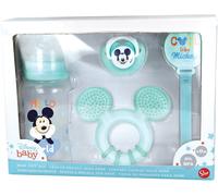 STOR Set 4 Piezas Disney Mickey Mouse para Niños, Sin BPA, con Biberón