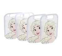 STOR Set de 4 Bolsas para Comida con Cierre Zip Frozen 425ml - Reutilizables Libres de BPA Plastico Resistente para Snacks Almuerzo Cole