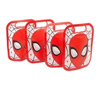 Stor Set de 4 Bolsas para Comida con Cierre Zip Spider-Man 425ml - Reutilizables Libres de BPA Plastico Resistente para Snacks Almuerzo Cole