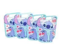 Stor Set de 4 Bolsas para Comida con Cierre Zip Stitch 425ml - Reutilizables Libres de BPA Plastico Resistente para Snacks Almuerzo Cole