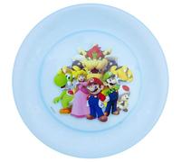 Stor Set de 4 Platos Infantiles Super Mario Bros - Plastico Reutilizable 768ml - Aptos Microondas y Lavavajillas - Libre de BPA - Vajilla Fiesta Niños