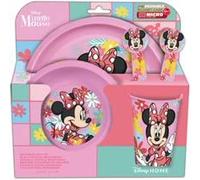 STOR SET EASY 5 PCS (PLATO, CUENCO, VASO 260 ML Y CUBIERTOS) EN ESTUCHE MINNIE MOUSE SPRING LOOK