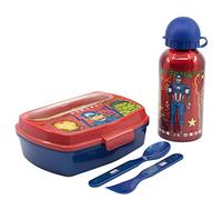 STOR SET URBAN VUELTA AL COLE 4 PCS (BOTELLA ALUMINIO 400 ML Y SANDWICHERA CON CUBIERTOS) AVENGERS INVINCIBLE FORCE