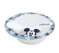 Stor Set Vajilla Bebé Mickey Mouse con Bowl y Cuchara - Apto Microondas - Plástico Resistente - Disney Baby