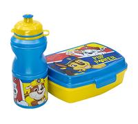 Set de fiambrera rectangular y botella sport de 380 ml de La Patrulla Canina