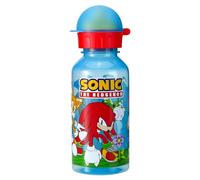 Stor Sonic the Hedgehog - Botella de agua de 370 ml para niños, escuela, guardería, viajes, bebidas, hecha de material duradero, reutilizable, sin BPA
