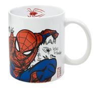 Stor – Taza de cerámica Spiderman Urban Web – 325 ml – en caja de regalo