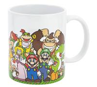 Stor TAZA CERAMICA 325 ML EN CAJA DE REGALO SUPER MARIO GROUP DNLS | Diseño oficial con Mario, Luigi, Peach, Yoshi y más personajes - ideal para desayuno infantil