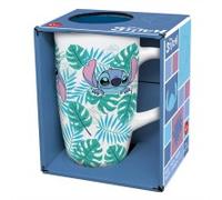 Stor taza ceramica latte 695 ml en caja regalo stitch aloha