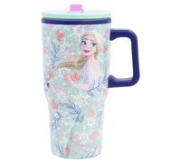 Stor Taza de Acero con Asa y Tapa Frozen 640ml - Doble Pared con Pitorro Antigoteo Reutilizable para Niños