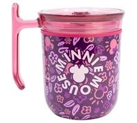 Stor Taza de Café Minnie Mouse con Asa y Tapa Deslizante 470ml - Termo de Acero Inoxidable Doble Pared Reutilizable para Llevar