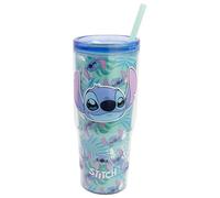 Stor Taza de Cafe para Llevar con Pajita y Tapa Hermetica, Vaso Termico Doble Pared 860ml, Tumbler Plastico con Asa