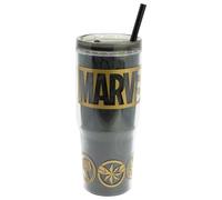 Stor Taza de Cafe para Llevar con Pajita y Tapa Hermetica, Vaso Termico Doble Pared 860ml, Tumbler Plastico con Asa